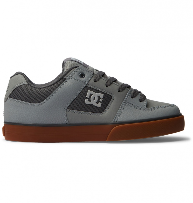 Basket DC Pure Shoes Grise Foncé Homme | EYY-6379705