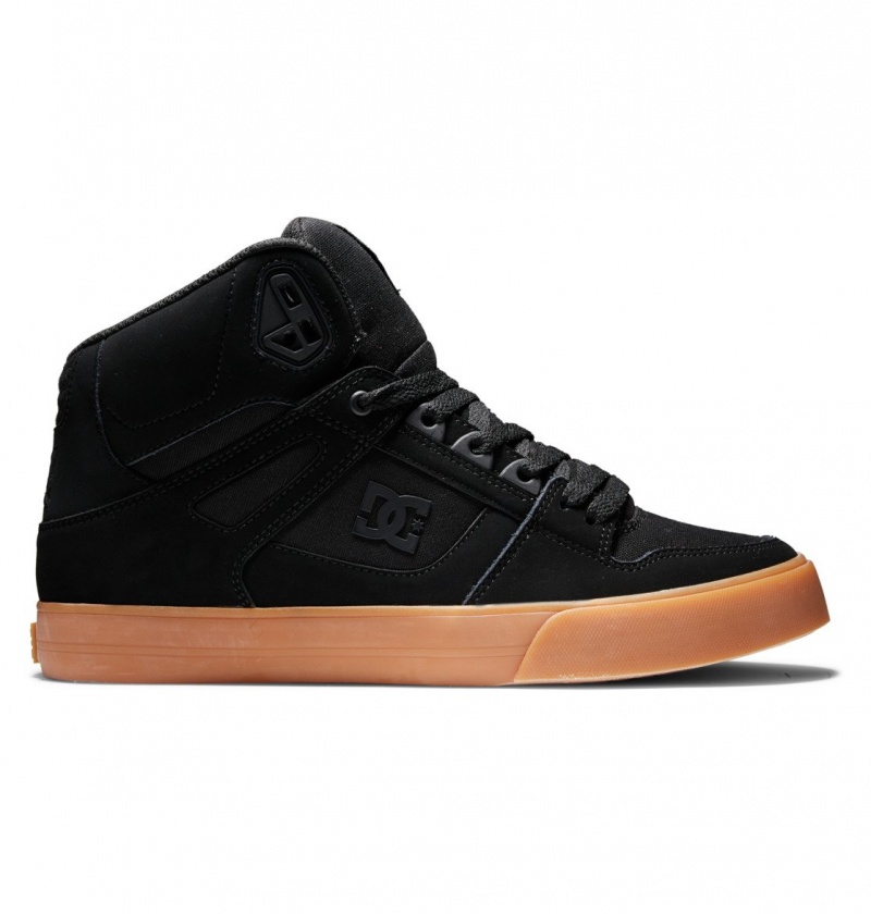 Basket DC Pure High-Top Shoes Noir Homme | YXN-8428127