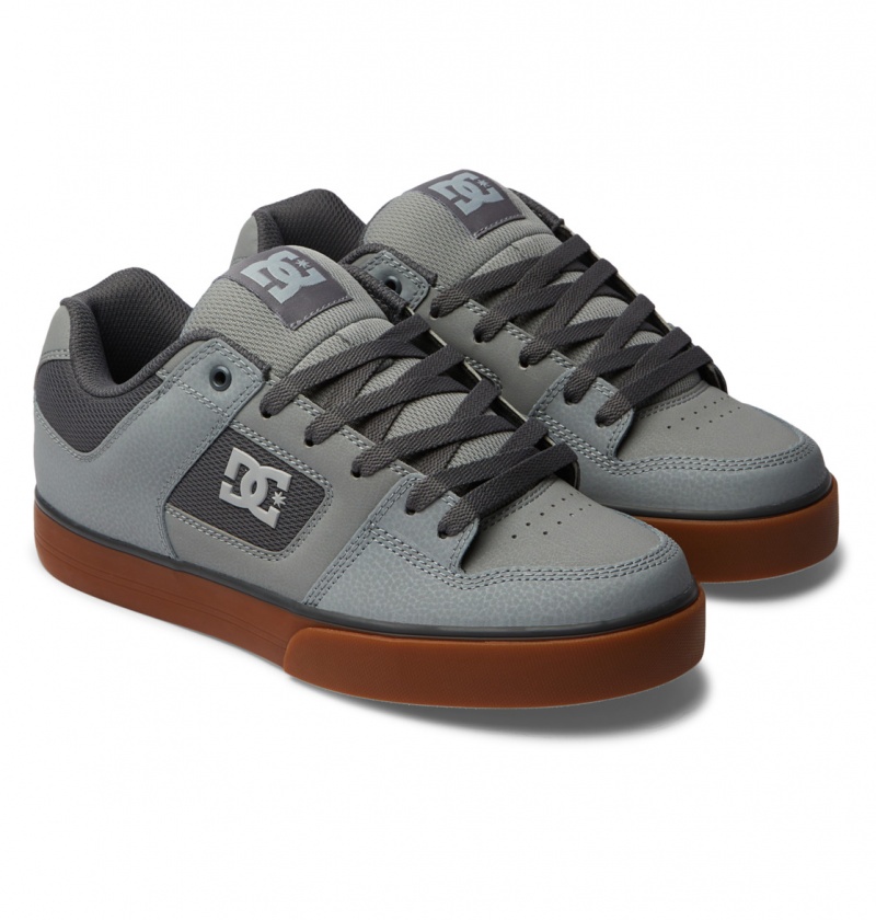 Basket DC Pure Shoes Grise Foncé Homme | EYY-6379705