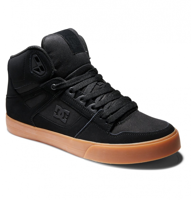 Basket DC Pure High-Top Shoes Noir Homme | YXN-8428127