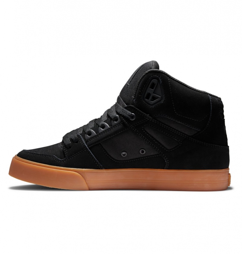 Basket DC Pure High-Top Shoes Noir Homme | YXN-8428127