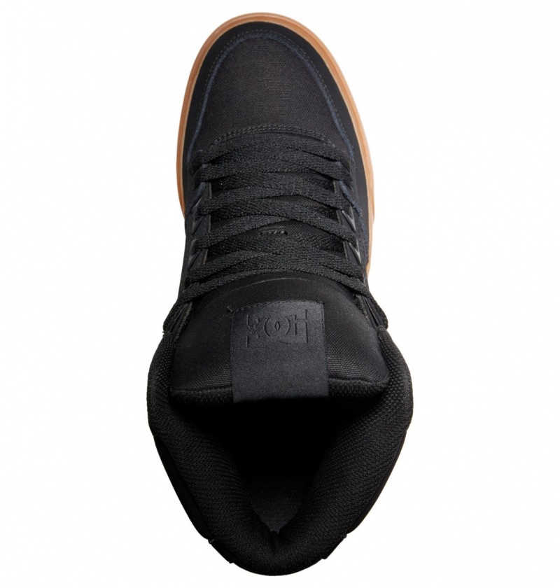 Basket DC Pure High-Top Shoes Noir Homme | YXN-8428127