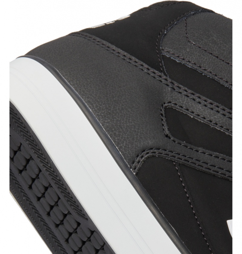 Basket DC Pure High-Top Shoes Noir Noir Blanche Homme | GUZ-0577596