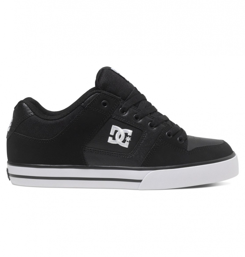 Basket DC Pure Shoes Noir Noir Blanche Homme | HVB-2720597