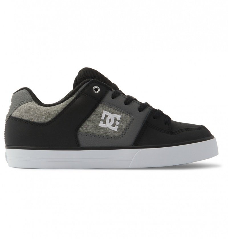 Basket DC Pure Shoes Noir Blanche Homme | DPC-6789518