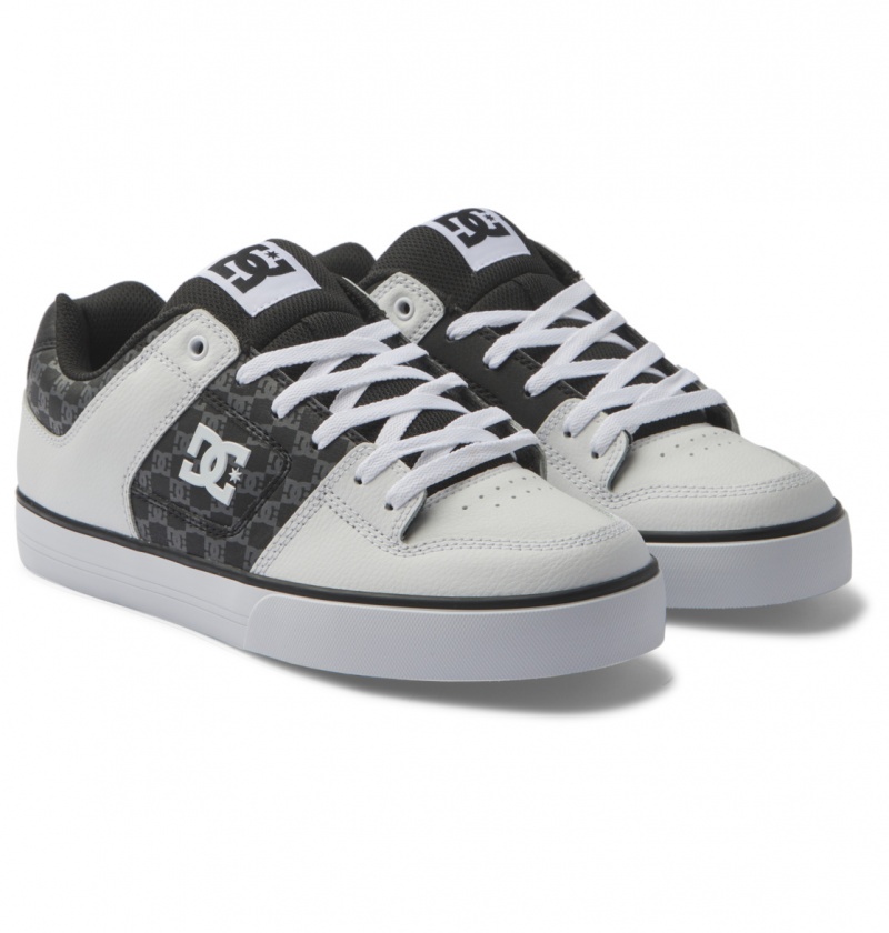 Basket DC Pure Shoes Noir Blanche Homme | TOX-2036888