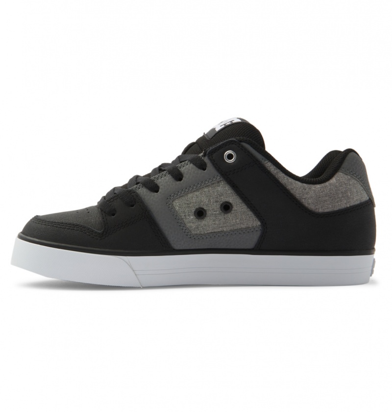 Basket DC Pure Shoes Noir Blanche Homme | DPC-6789518