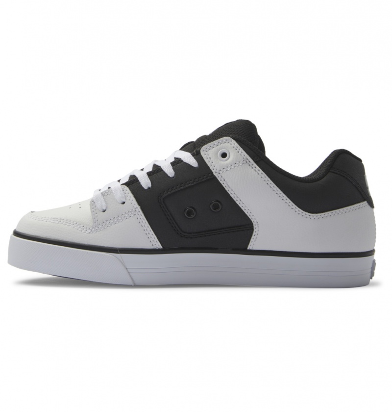 Basket DC Pure Shoes Noir Blanche Homme | TOX-2036888