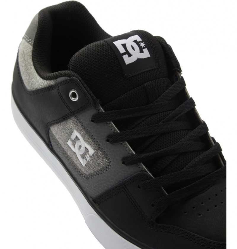 Basket DC Pure Shoes Noir Blanche Homme | DPC-6789518