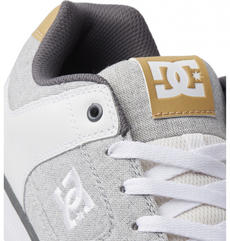 Basket DC Pure Shoes Grise Blanche Grise Homme | AWB-3097260