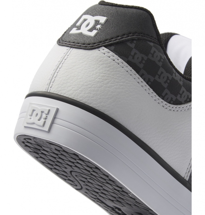 Basket DC Pure Shoes Noir Blanche Homme | TOX-2036888