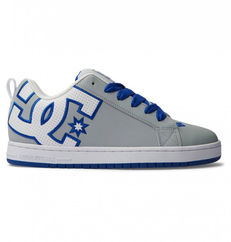 Basket DC Court Graffik Shoes Grise Bleu Blanche Homme | KLR-4843256