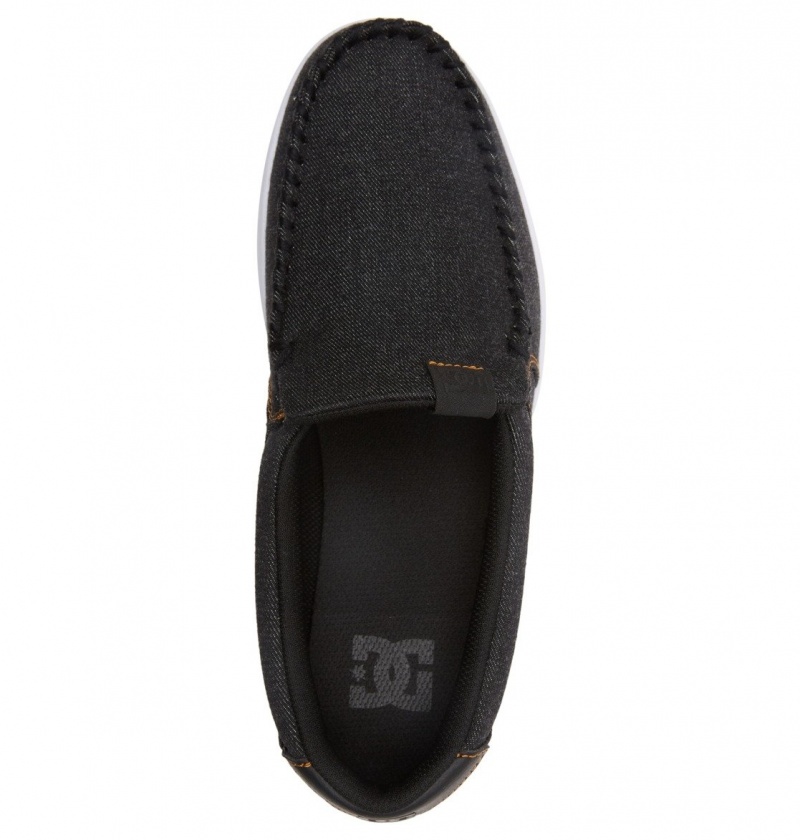 Basket DC Villain Slip-On Shoes Noir Bleu Homme | TLA-6216343