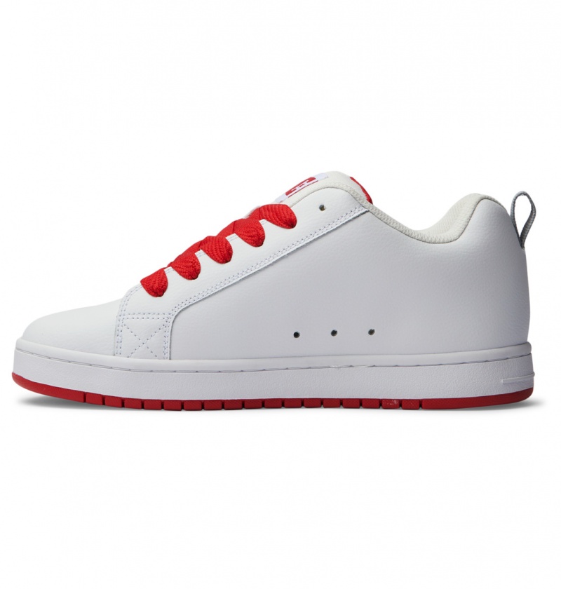 Basket DC Court Graffik Shoes Blanche Rouge Grise Homme | RKJ-4305996