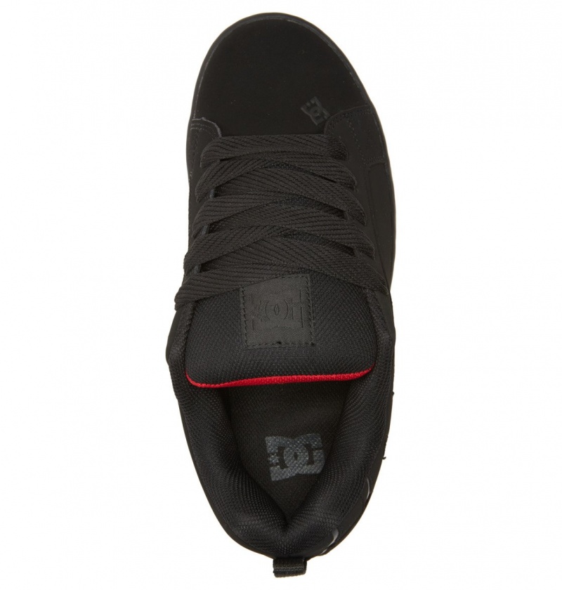 Basket DC Court Graffik Shoes Noir Rouge Homme | DCE-8109255