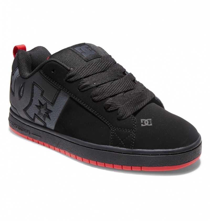 Basket DC Court Graffik Shoes Noir Grise Rouge Homme | QNR-0251578