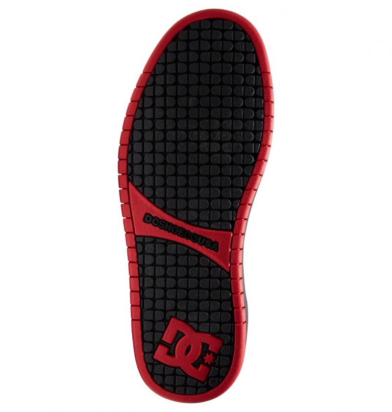 Basket DC Court Graffik Shoes Noir Grise Rouge Homme | QNR-0251578