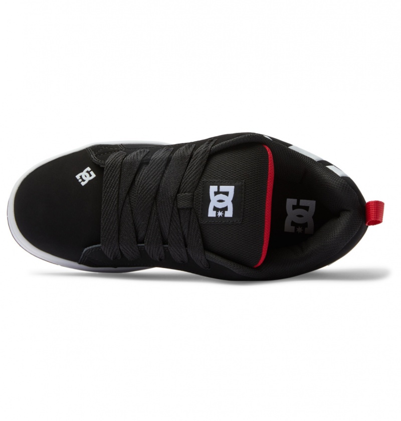 Basket DC Court Graffik Shoes Noir Blanche Rouge Homme | AID-5746018