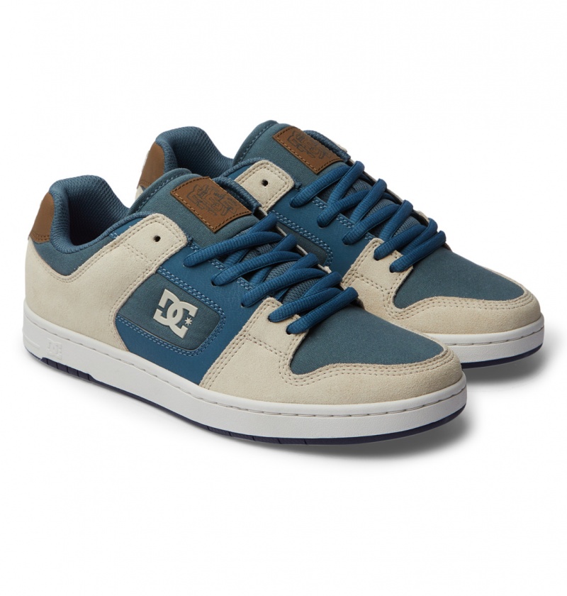 Basket DC Manteca 4 Shoes Grise Bleu Blanche Homme | PKG-2400741