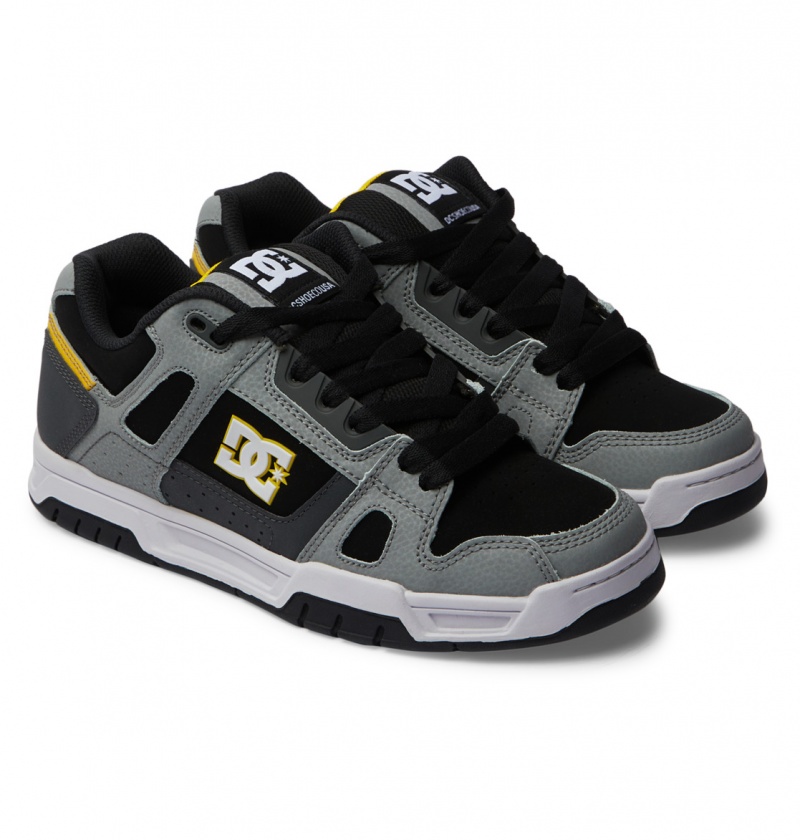 Basket DC Stag Shoes Grise Jaune Homme | WDI-2454737