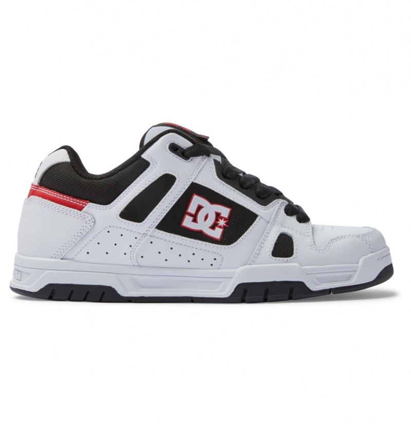 Basket DC Stag Shoes Blanche Noir Rouge Homme | LHF-5638395