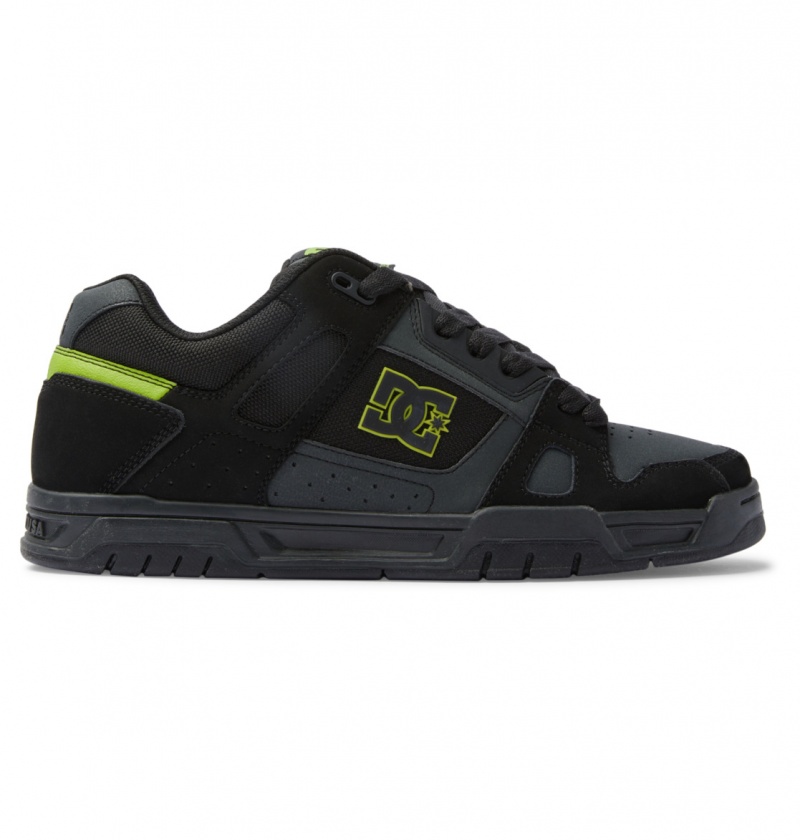 Basket DC Stag Shoes Noir Vert Clair Homme | DNS-2310507