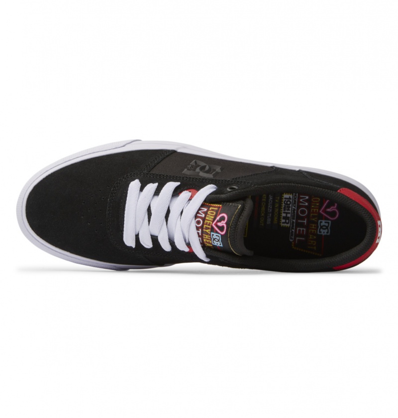 Basket DC Teknic Shoes Noir Rouge Homme | JXB-3338913