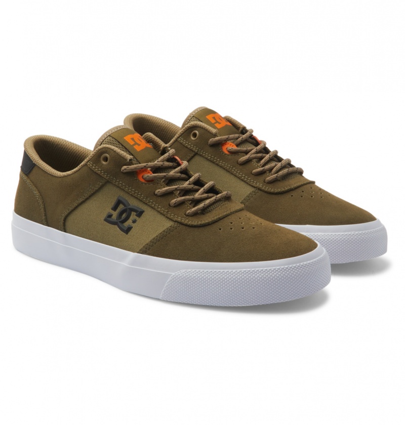 Basket DC Teknic Shoes Vert Olive Camouflage Homme | UEQ-7236956