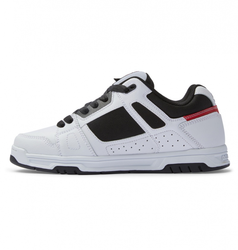 Basket DC Stag Shoes Blanche Noir Rouge Homme | LHF-5638395