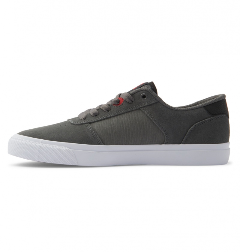 Basket DC Teknic Shoes Grise Noir Rouge Homme | OWA-6483703