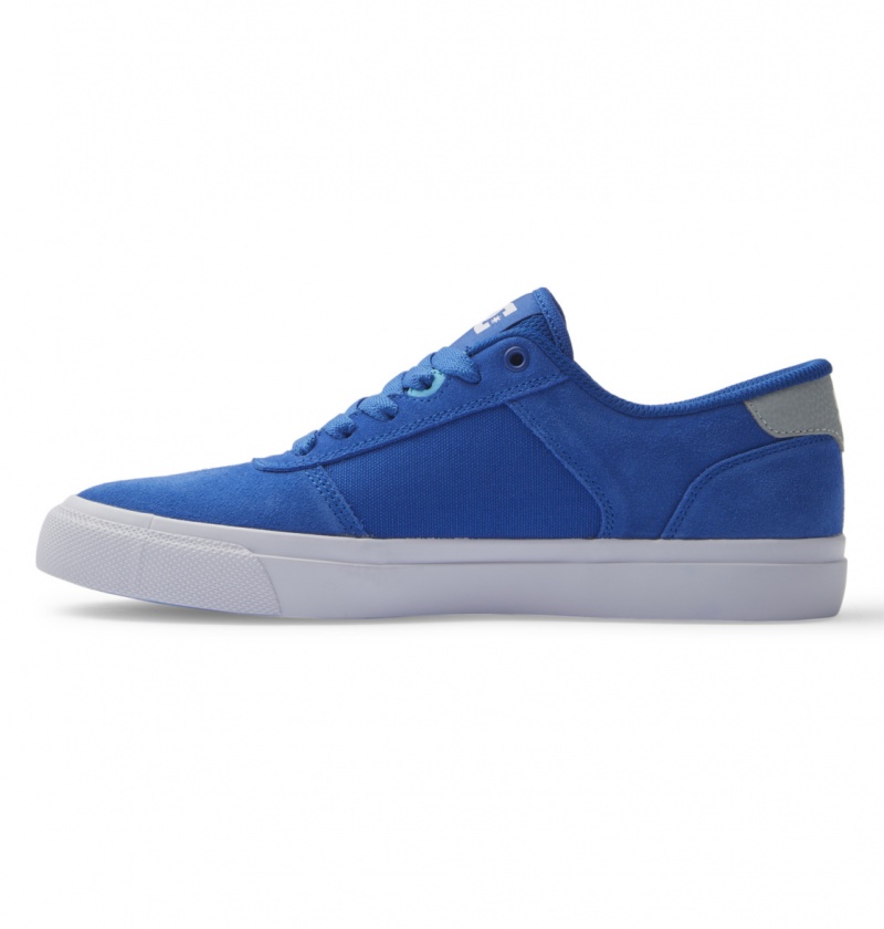 Basket DC Teknic Shoes Bleu Bleu Blanche Homme | NHA-0980606