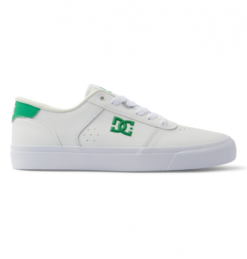 Basket DC Teknic Shoes Blanche Vert Homme | LAK-2225018