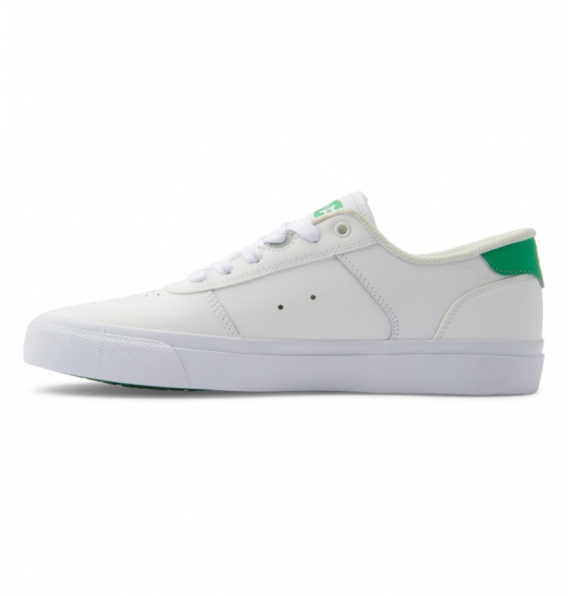 Basket DC Teknic Shoes Blanche Vert Homme | LAK-2225018