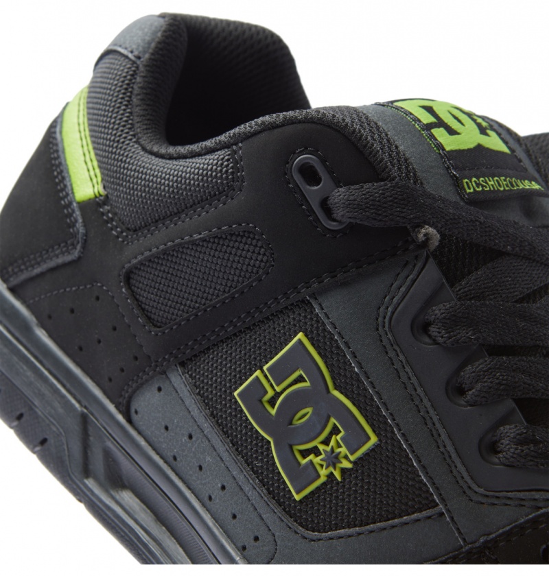 Basket DC Stag Shoes Noir Vert Clair Homme | DNS-2310507