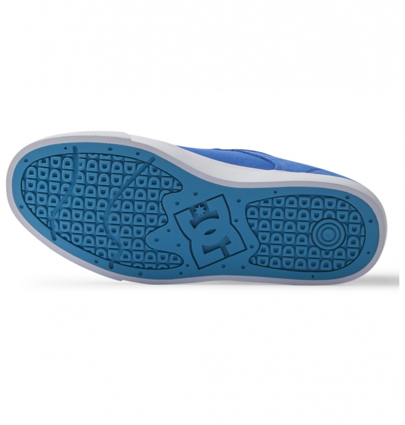 Basket DC Teknic Shoes Bleu Bleu Blanche Homme | NHA-0980606