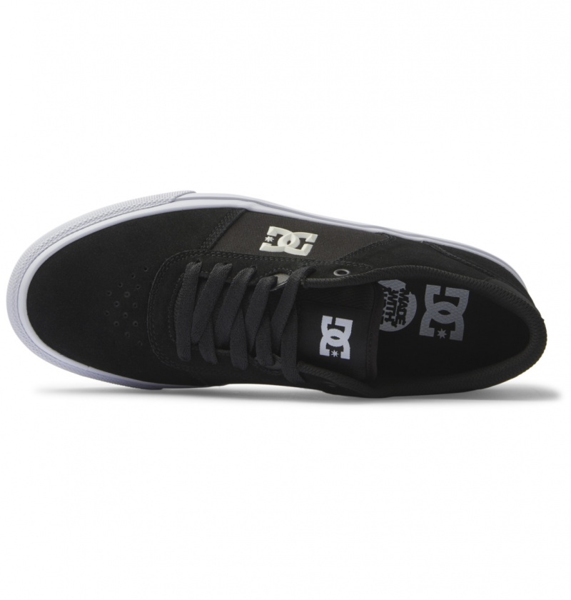 Basket DC Teknic Shoes Noir Blanche Homme | STH-4819399