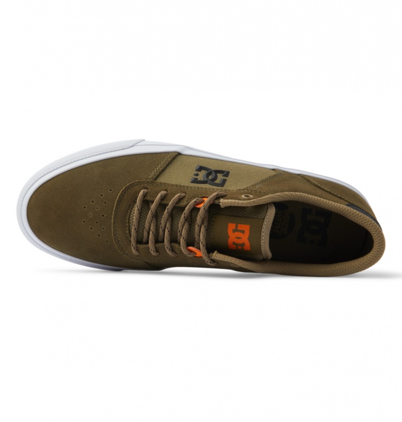 Basket DC Teknic Shoes Vert Olive Camouflage Homme | UEQ-7236956