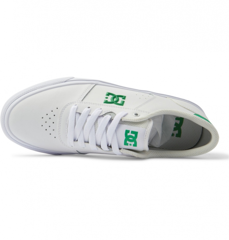 Basket DC Teknic Shoes Blanche Vert Homme | LAK-2225018