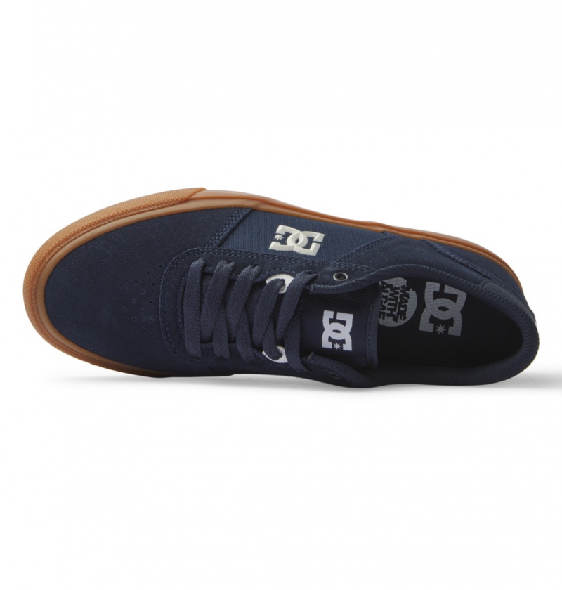 Basket DC Teknic Shoes Bleu Marine Homme | XSZ-6331016