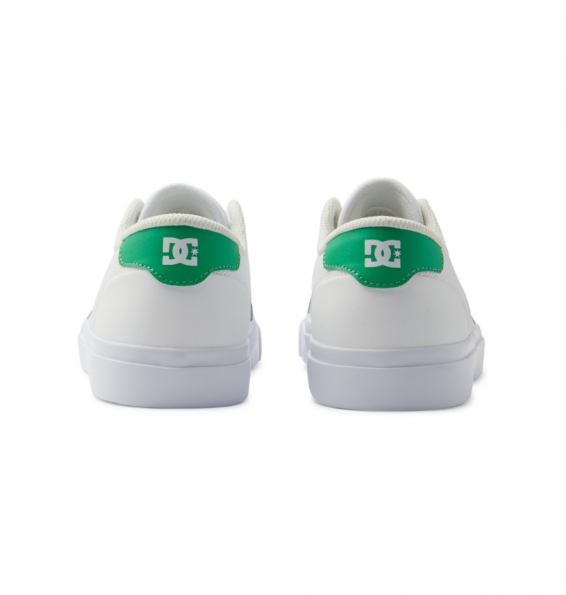 Basket DC Teknic Shoes Blanche Vert Homme | LAK-2225018