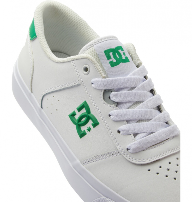 Basket DC Teknic Shoes Blanche Vert Homme | LAK-2225018