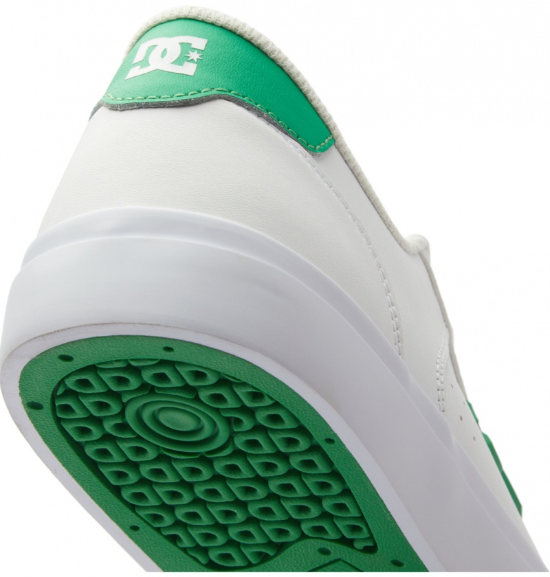 Basket DC Teknic Shoes Blanche Vert Homme | LAK-2225018