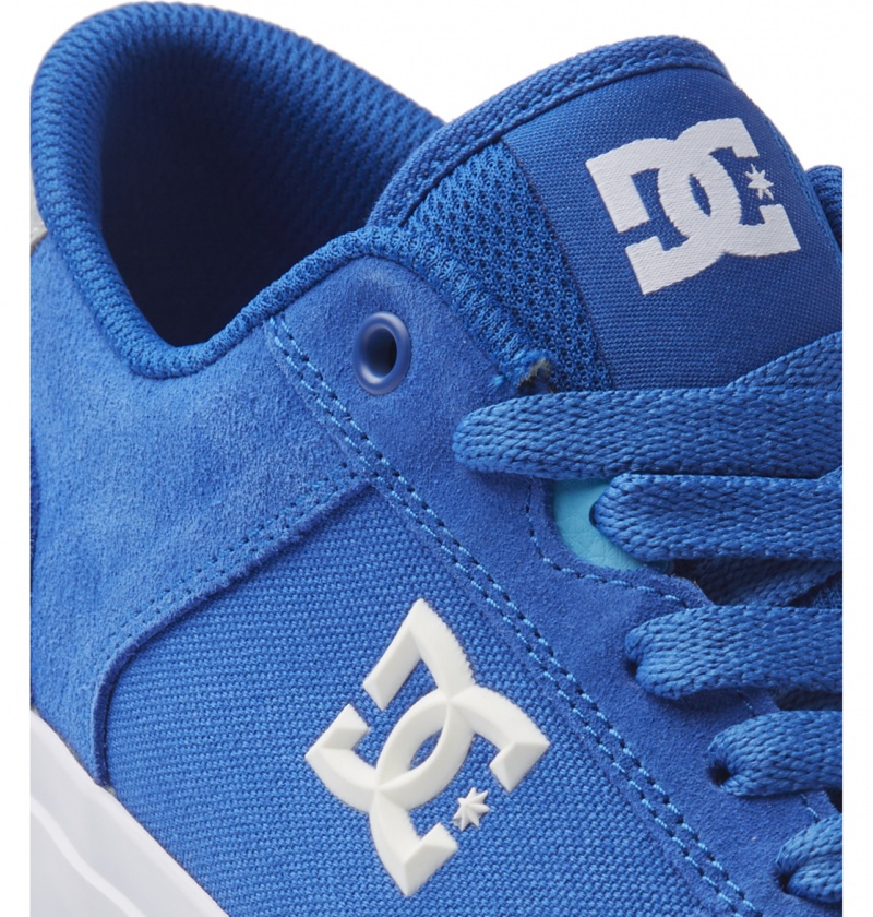 Basket DC Teknic Shoes Bleu Bleu Blanche Homme | NHA-0980606