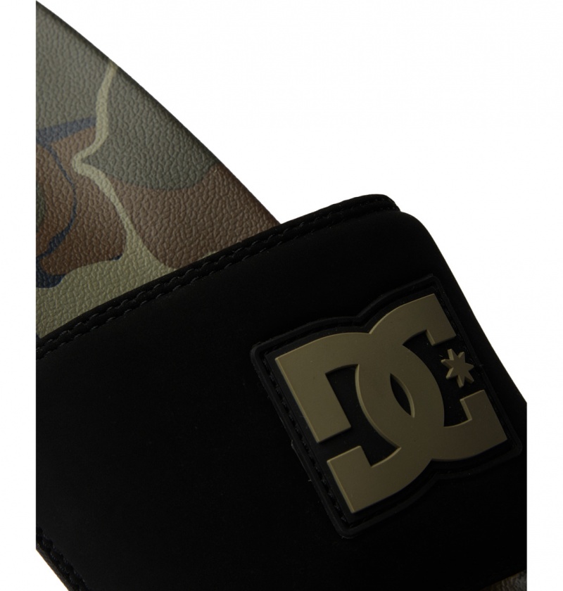 Claquette DC DC Blanche Noir Camouflage Homme | EEX-3010856