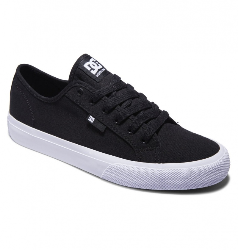 Basket DC Manual Shoes Noir Blanche Homme | ELP-8978361