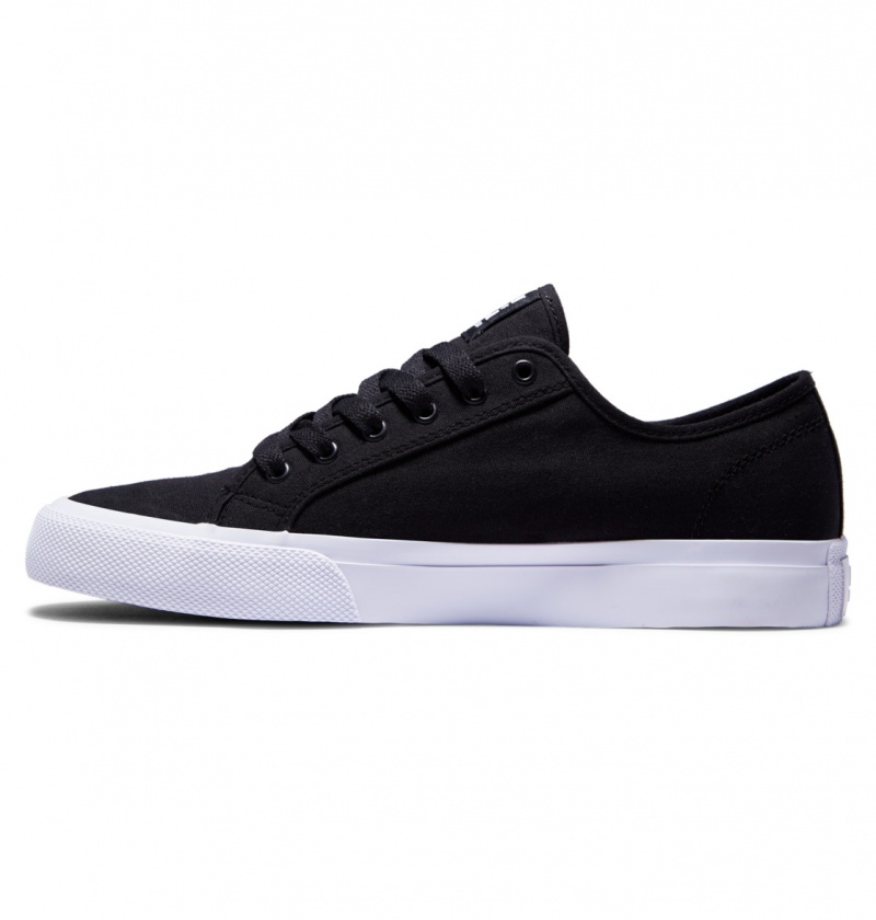 Basket DC Manual Shoes Noir Blanche Homme | ELP-8978361