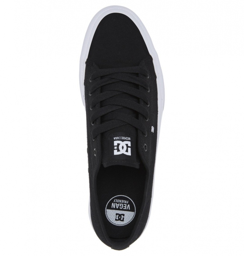 Basket DC Manual Shoes Noir Blanche Homme | ELP-8978361