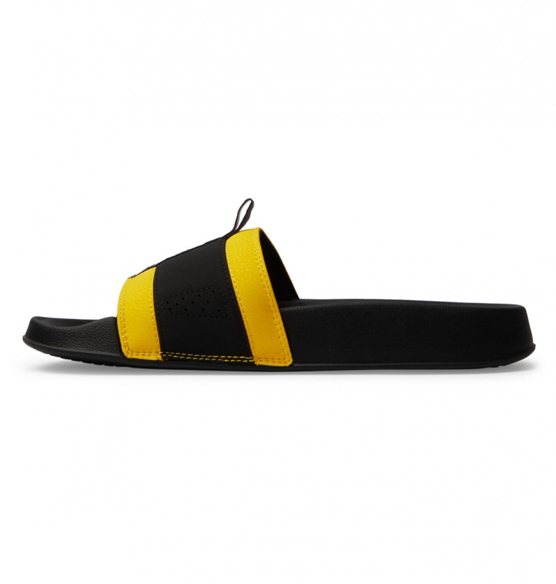 Claquette DC Lynx Noir Noir Jaune Homme | NCF-3978812