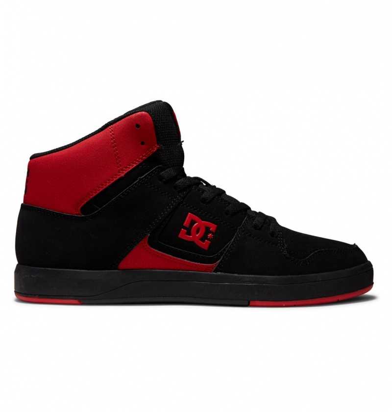 Basket DC DC Cure High-Top Shoes Noir Noir Rouge Homme | BQO-4307781