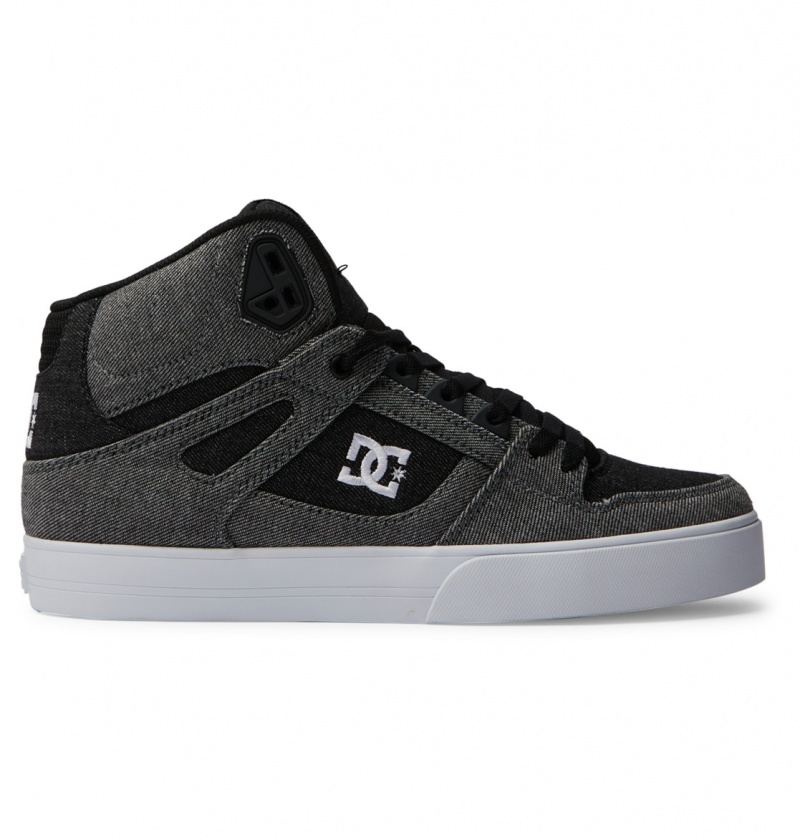 Basket DC Pure Cupsole High-Top Shoes Noir Bleu Homme | LHW-1299644